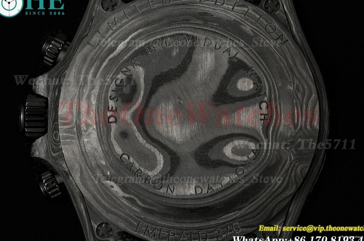 40mm Carbon Diw Dial Daytona N6F Black Skeleton NY DD4801 0127